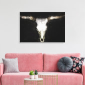牛のスカル キャンバスプリント (インサイチュ (リビング))