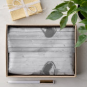 牛のスケッチ風化されたバームウッドデカップージ 薄葉紙 (ギフト)