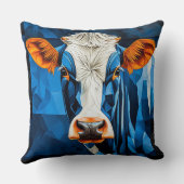 牛のステンドグラス クッション (裏面)