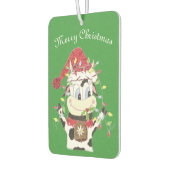 牛のスノーベルとクリスマスは軽い空気フレッシュナー カーエアーフレッシュナー (左)