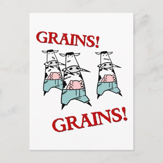 牛のゾンビ ポストカード (正面)