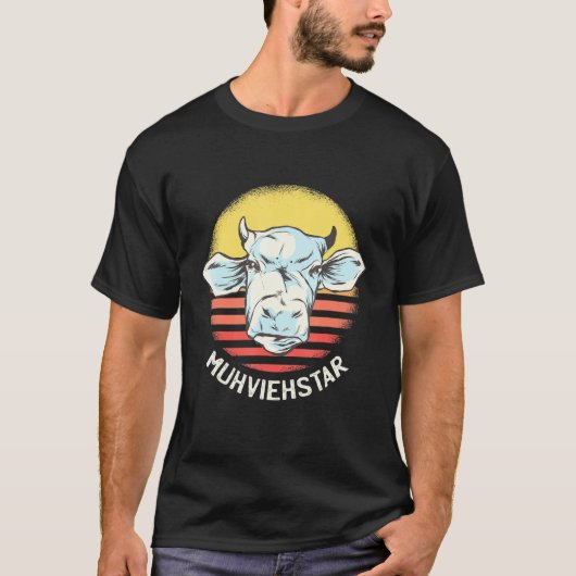 牛のダジャレジョーク Tシャツ (正面)