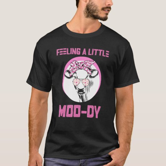 牛のダジャレ 酪農業 農夫 牛 Tシャツ (正面)