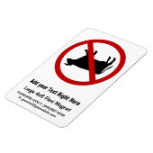 牛のチップはダメ！ マグネット (左側)