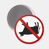 牛のチップは絶対に許されない!磁おもしろい石 マグネット (正面/裏面)