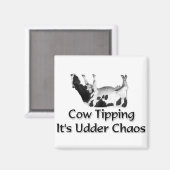 牛のチップ マグネット (正面/裏面)