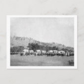 牛のチームと黒の谷の馬車 ポストカード (正面)