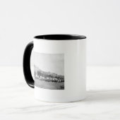 牛のチームと黒の谷の馬車 マグカップ (正面左)