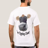 牛のティッピングチャンプ Tシャツ (裏面)