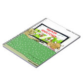 牛のテレビ番組 楽しい漫画 ノートブック (左側)
