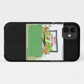 牛のテレビ番組 楽しい漫画 Case-Mate iPhoneケース (裏面(横))