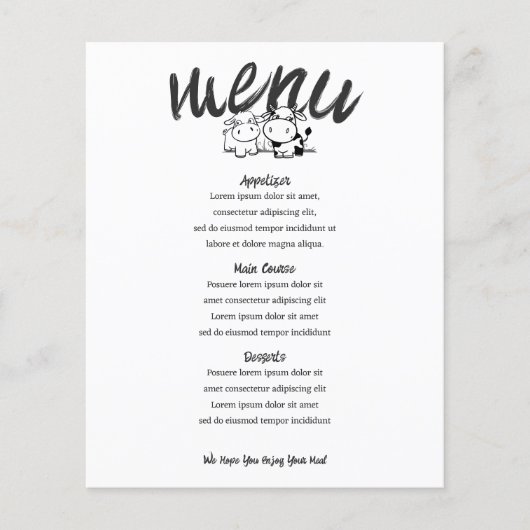 牛のテーマモーのメパーソナライズされたニュー結婚と言った (正面)