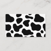 牛のテーマ本ベビーの赤ちゃんシャワー エンクロージャーカード (裏面)