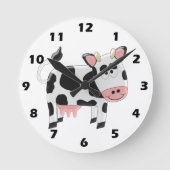牛のデザイン ラウンド壁時計 (正面)