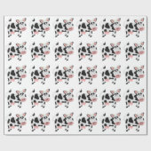 牛のデザイン ラッピングペーパー (フラット)