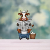 牛のトイレおもしろい家畜 アクリルサイン (ニュートラル)