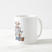牛のトイレおもしろい家畜 コーヒーマグカップ (正面右)
