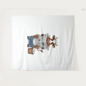 牛のトイレおもしろい家畜 タペストリー (正面(横))