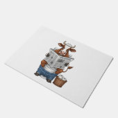 牛のトイレおもしろい家畜 ドアマット (アングル)