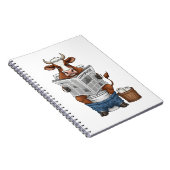 牛のトイレおもしろい家畜 ノートブック (右側)