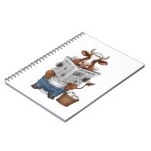 牛のトイレおもしろい家畜 ノートブック (左側)