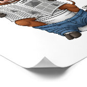 牛のトイレおもしろい家畜 ポスター (角)