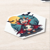 牛のドラキュラが上昇する ペーパーコースター (アングル)