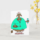 牛のナースノートカード カード (黄色い花)