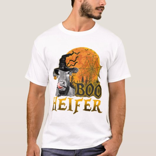 牛のハロウィン Tシャツ (正面)