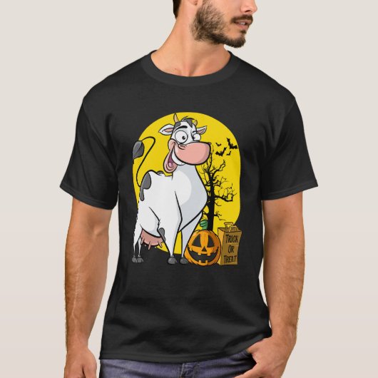 牛のハロウィン Tシャツ (正面)