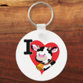 牛のハート キーホルダー (正面)