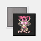 牛のバレンタイン・コケット マグネット (正面/裏面)