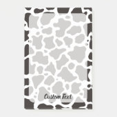 牛のパターンのポストイットノート ポストイット (正面)