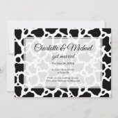 牛のパターンの結婚背景の発表 (正面)