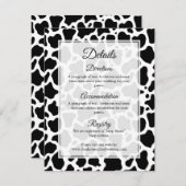 牛のパターンの背景エンクロージャカード エンクロージャーカード (正面/裏面)