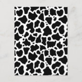 牛のパターンの背景エンクロージャカード エンクロージャーカード (裏面)