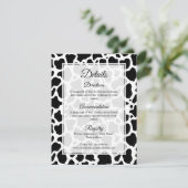 牛のパターンの背景エンクロージャカード エンクロージャーカード (スタンド正面)