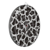 牛のパターンの背景 ダーツボード (正面左)