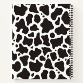 牛のパターンの背景 ノートブック (裏面)