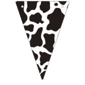 牛のパターンの背景 バンティングフラッグ (第3の旗)