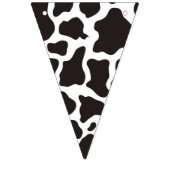 牛のパターンの背景 バンティングフラッグ (第2の旗)