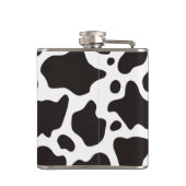 牛のパターンの背景 フラスク (裏面)