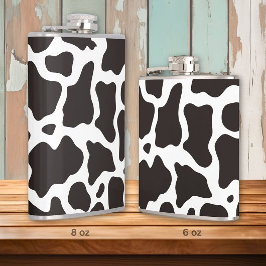 牛のパターンの背景 フラスク