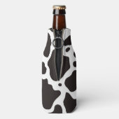牛のパターンの背景 ボトルクーラー (ボトル裏面)