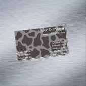 牛のパターンの背景 マグネット名刺 (インサイチュ)