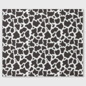 牛のパターンの背景 ラッピングペーパー (フラット)