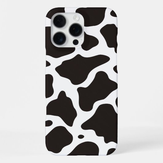 牛のパターンの背景 iPhoneケース (裏面)