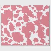 牛のパターン西の任意の色への変更 ラッピングペーパー (フラット)