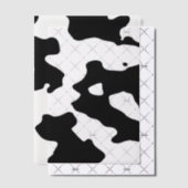 牛のパターン（白黒） ベラム紙招待状 (オフセット (招待状))