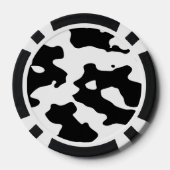 牛のパターン（白黒） ポーカーチップ (裏面)